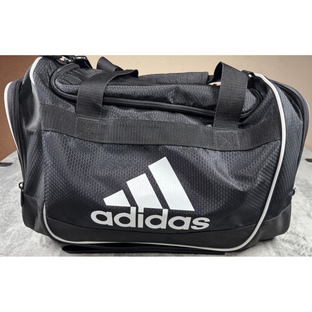 Adidas Defender  Duffel Bag Black White 104385-A